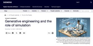 Generative engineering and the role of simulation：シーメンスWebページより